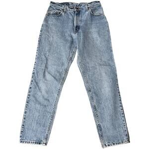 Vintage Levi's 550 Relaxed Tapered Leg Jeans 100% Cotton Size 13JR 8 Light Wash